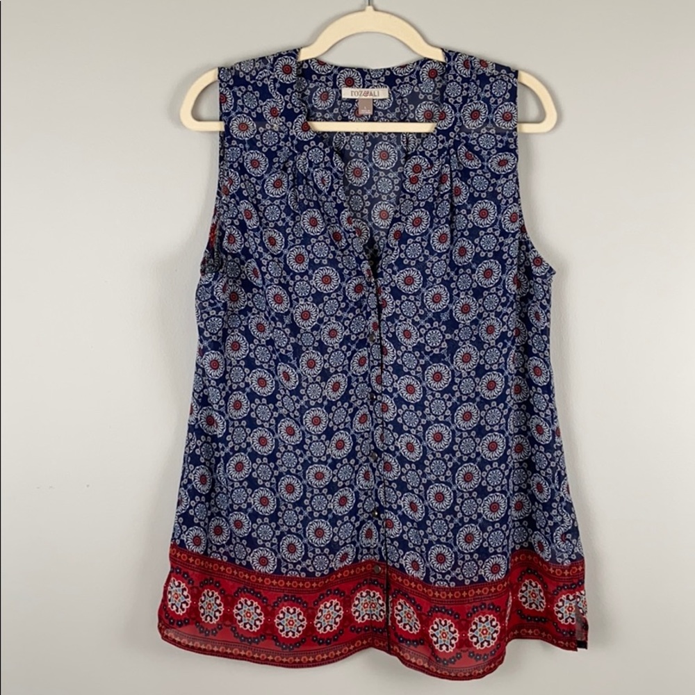 Roz&Ali sheer blouse